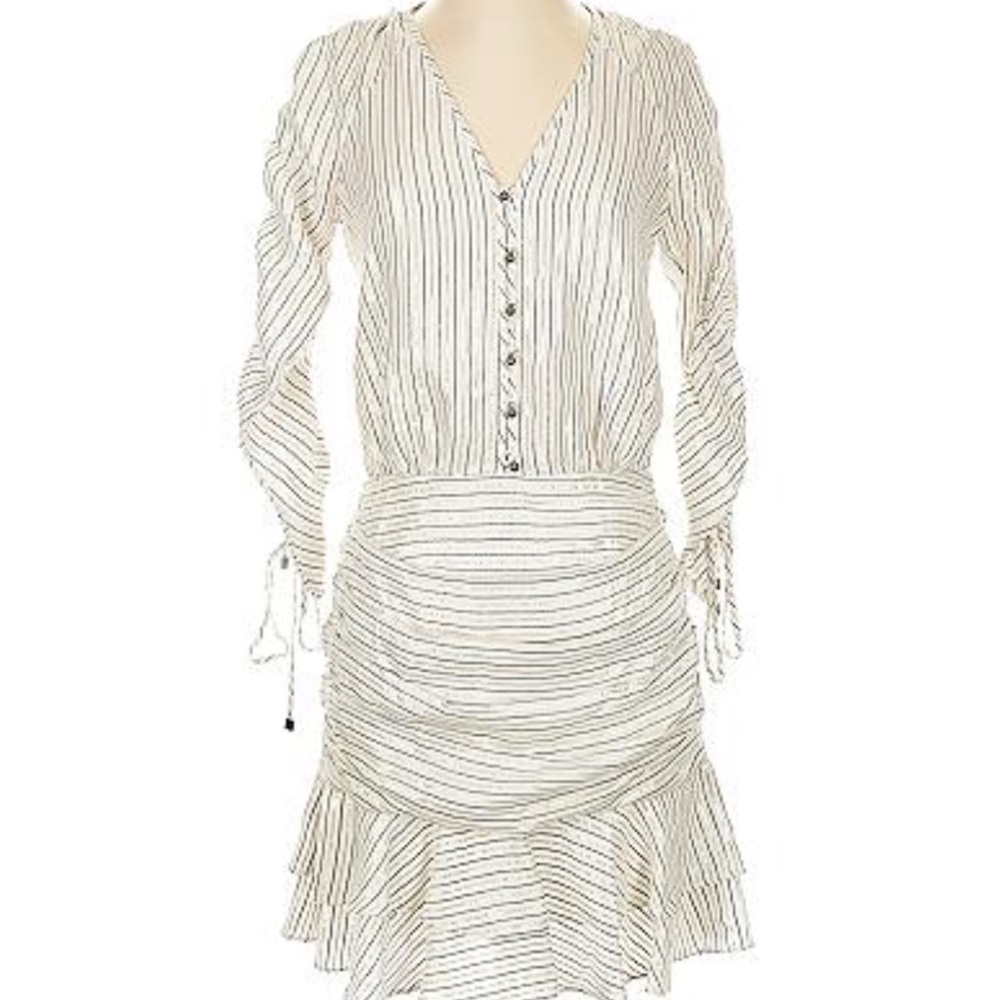 Veronica Beard striped rouched dress. Worn 2 times.
